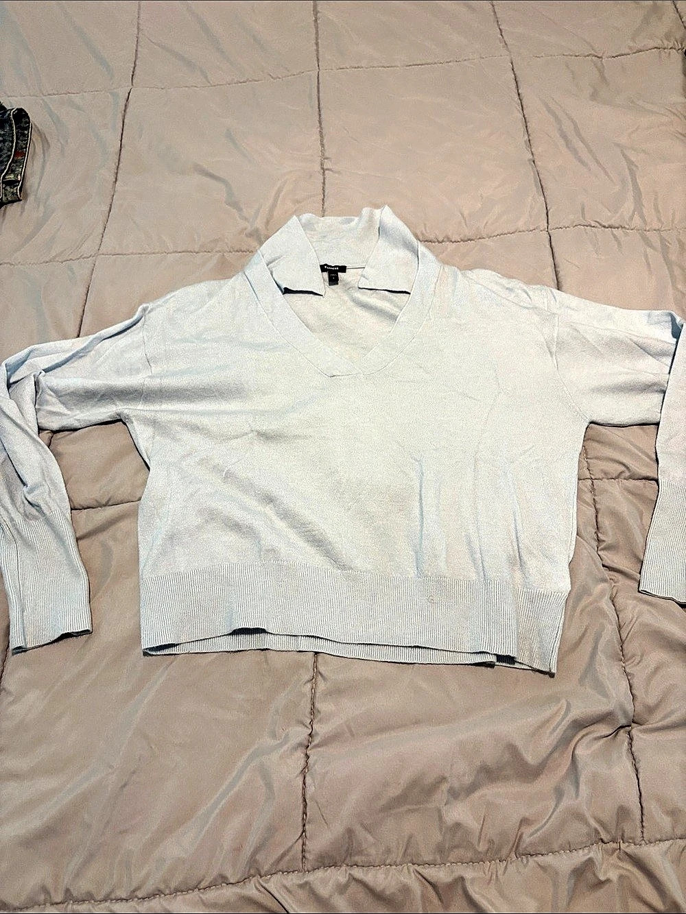 Express Women's Turtleneck Sweater Blue Small Like New